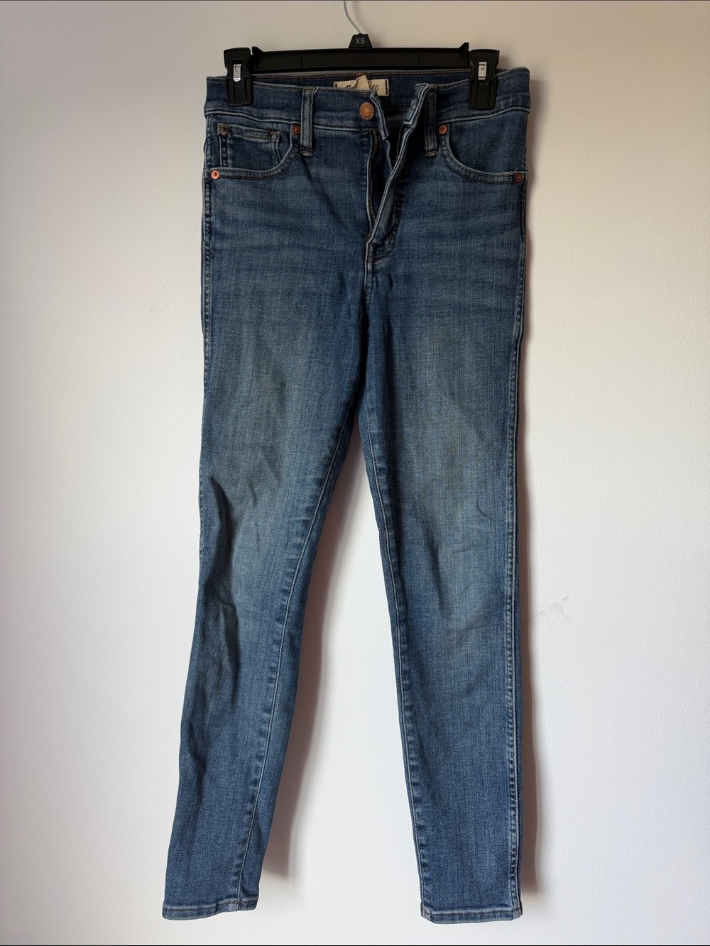 Madewell Medium Blue 10” high rise Skinny Jeans